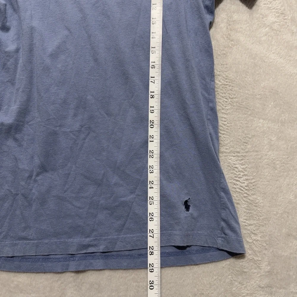 Polo Ralph Lauren Size M Men's Short Sleeve T-Shirt Slim Fit Blue Preppy Casual